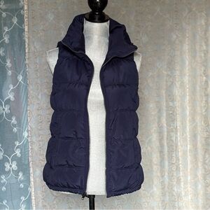 Old Navy deep blue puffer vest size S